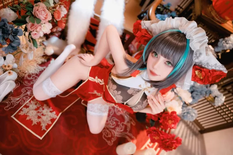 Cosplay Shika小鹿鹿 - 碧蓝航线 新年柴郡【16P+234M】