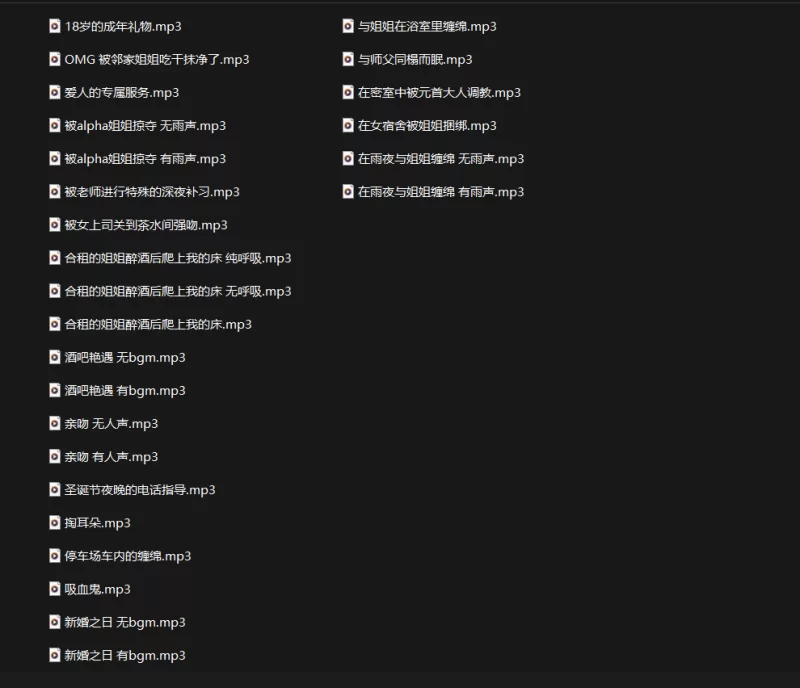 合集类 被窝biu合集【23部+1G】