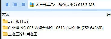 福利姬 白小蝶 秀人网内购无水印 10613 白衣短裙【75P+643MB】