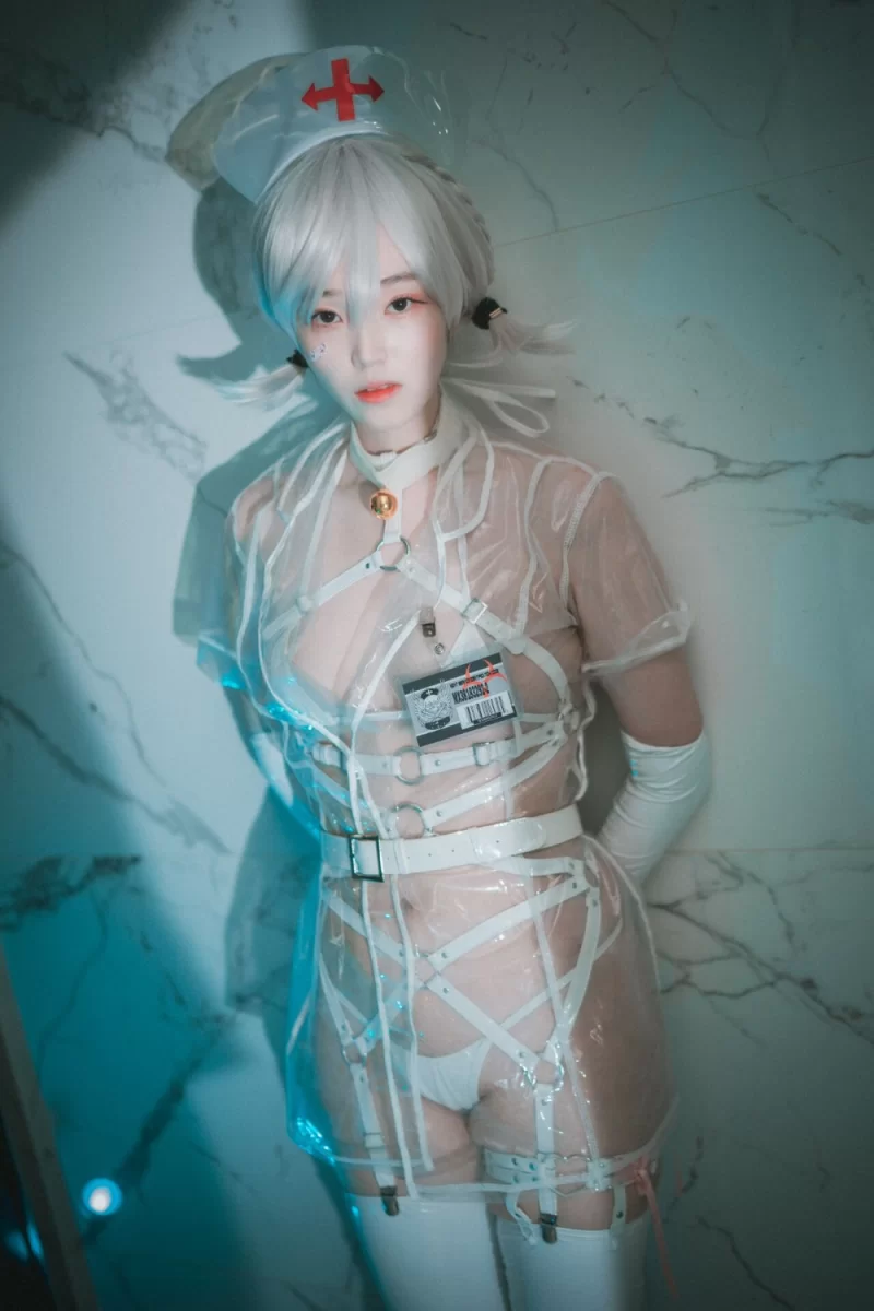 日韩coser DJAWA Photo  Bambi (밤비) Nurse Nation (White ver) [82P 874MB]【82P+874M】