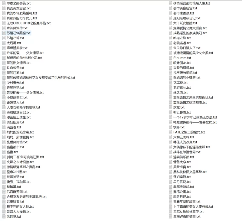 合集 2500本超多经典色情小说全种类大合集【+1G】