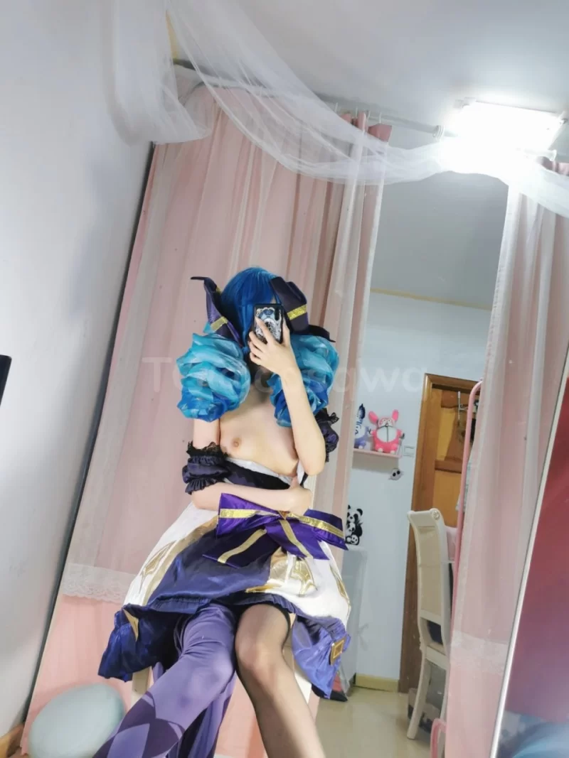 福利姬 沐沐酱 格温cos Gwen - League of Legends【5v+1.2g】