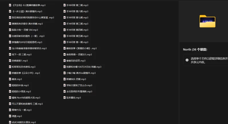 合集类 推特CV north作品合集36部【36部+1G】