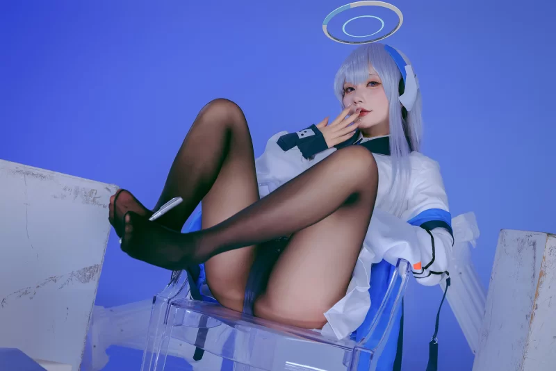 国产coser 是一只熊仔吗 - 潮乃亚 蔚蓝档案【100P+275M】