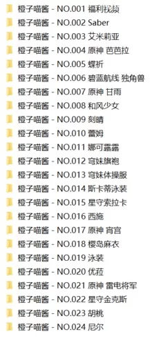 国产模特 极品高颜值露脸女神博主橙子喵酱60+24套图包视频【1+1.67G】