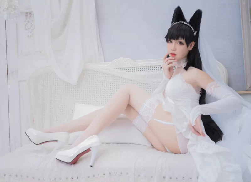 Cosplay 焖焖碳_爱宕 花嫁 [20P]【20P+300m】