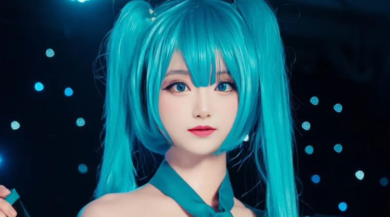 明星换脸 小柔SeeU Cosplay AI换脸 - 初音【65p+247.2M】