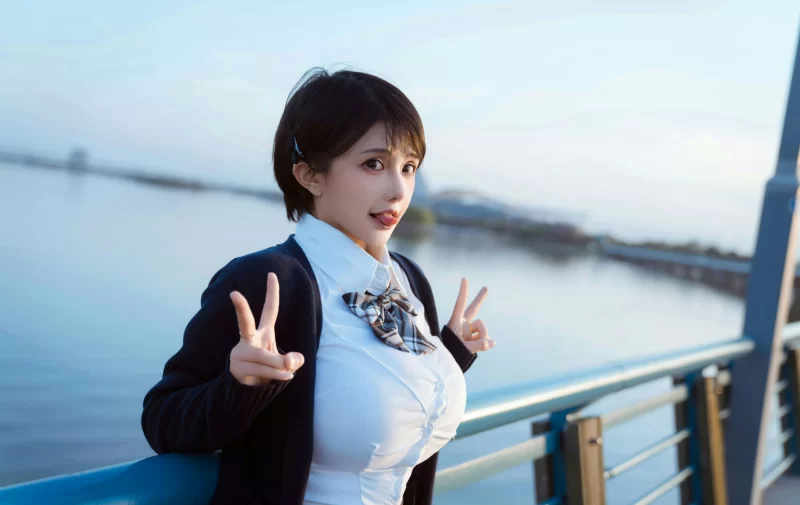 国产模特 古阿扎 NO.016 春日短发 [17P-96MB]【17P+96MB】