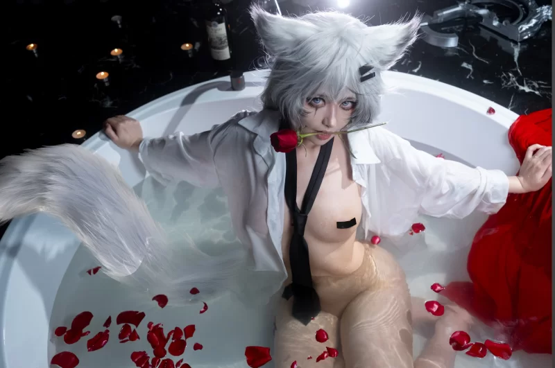 国产coser [COSPLAY] 絞肉姬 Walkure Cosplay Lappland - Arknights【21p+200m】