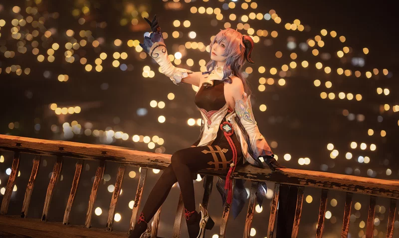 国产coser 一千只猫薄禾 - 原神 甘雨【16P+38M】