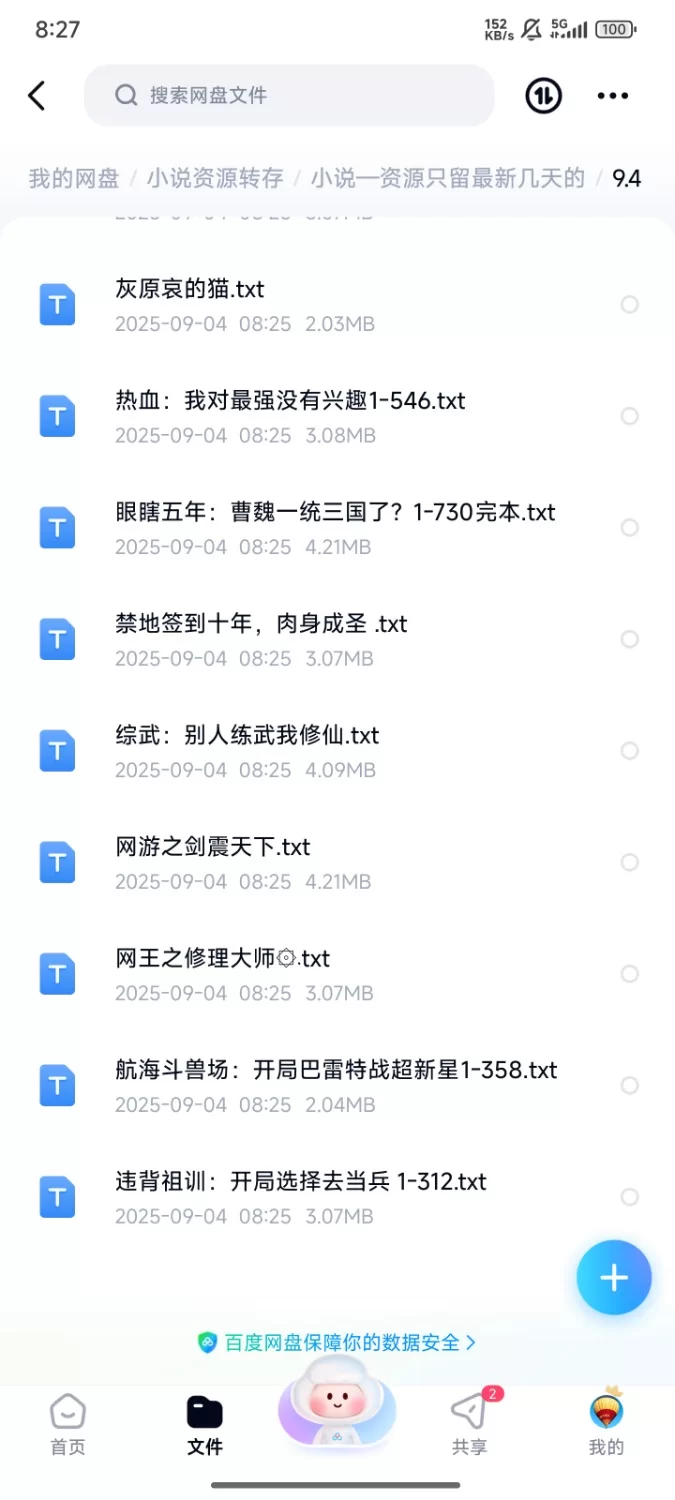 合集 飞卢刺猬猫菠萝包起点次元姬等网站小说合集9.4分享 【+85m】