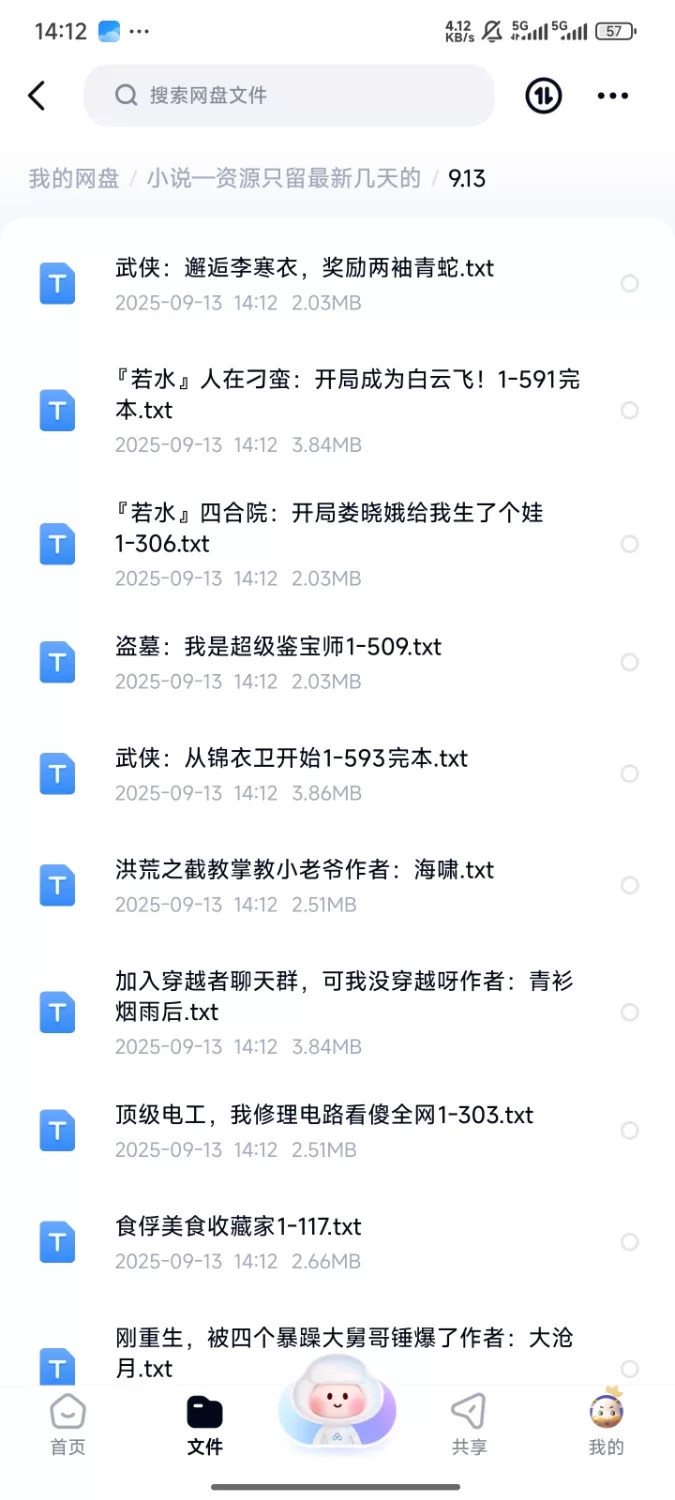 合集 飞卢刺猬猫菠萝包起点次元姬等网站小说合集9.13分享 【+122m】