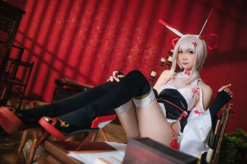 国产coser 焖焖碳 - 碧蓝航线 绫波旗袍【25P+376M】