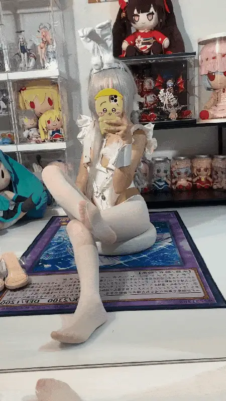 美腿/足控 白栎Shirly_碧蓝 白兔 [66P+10V]【66P+10V+1.4g】