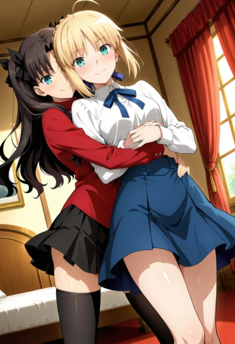有撸点 [AI-Generated]Saber&远坂凛 [Moke P@treon]【347P+501M】