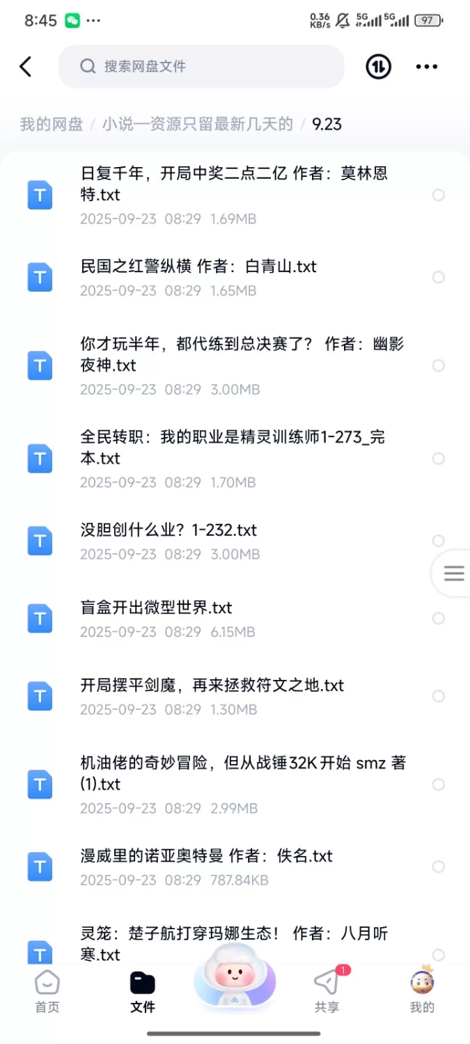 合集 飞卢刺猬猫菠萝包起点次元姬等网站小说合集9.23分享【+300m】