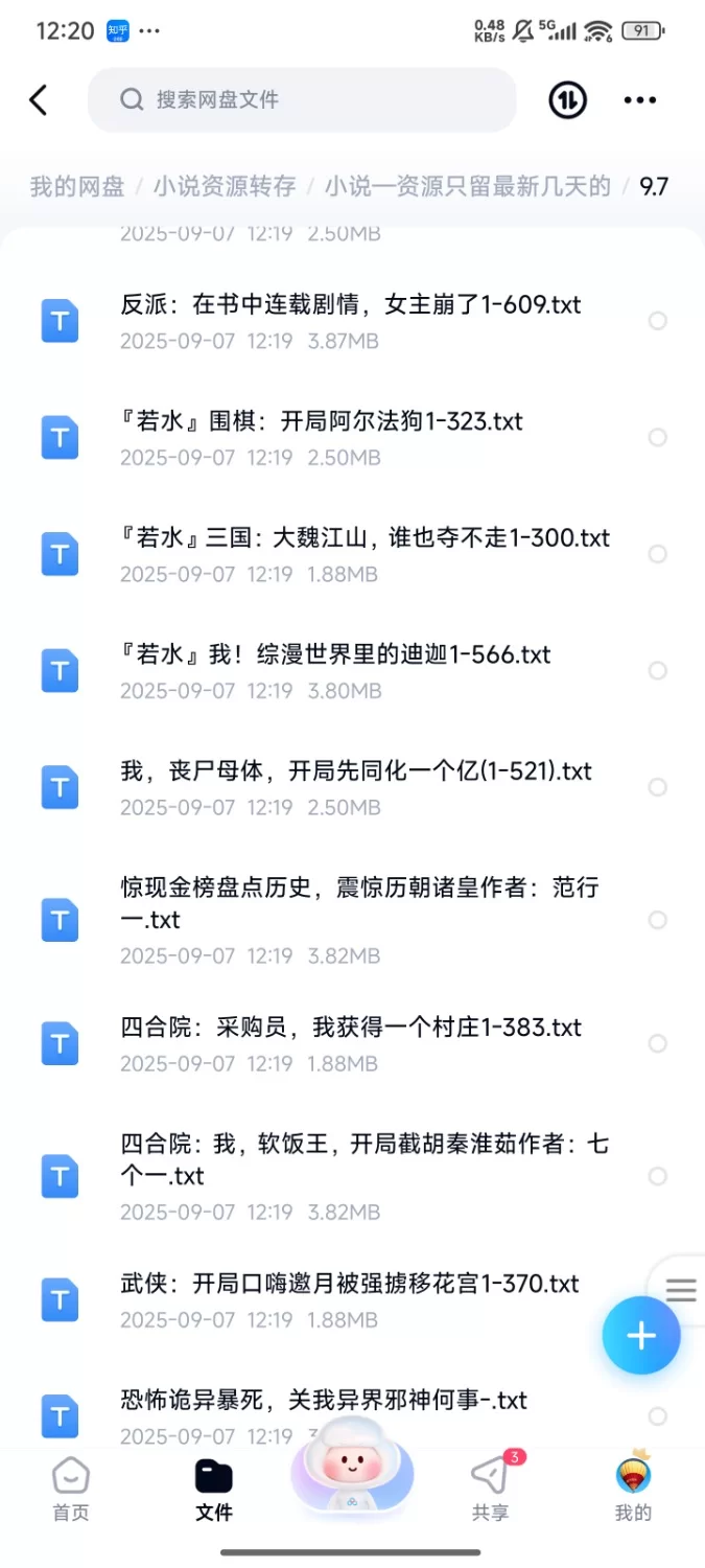 合集 飞卢刺猬猫菠萝包起点次元姬等网站小说合集9.7分享【+130m】