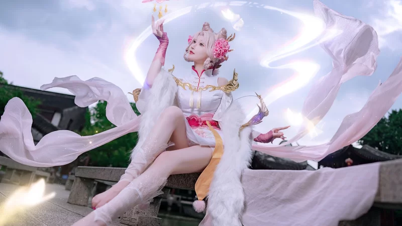 国产coser 露兒大魔王 - 王者荣耀 嫦娥拒霜思【17P+69M】