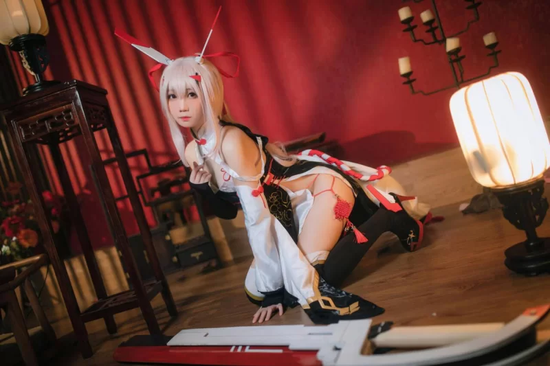 国产coser 焖焖碳 - 碧蓝航线 绫波旗袍【25P+376M】