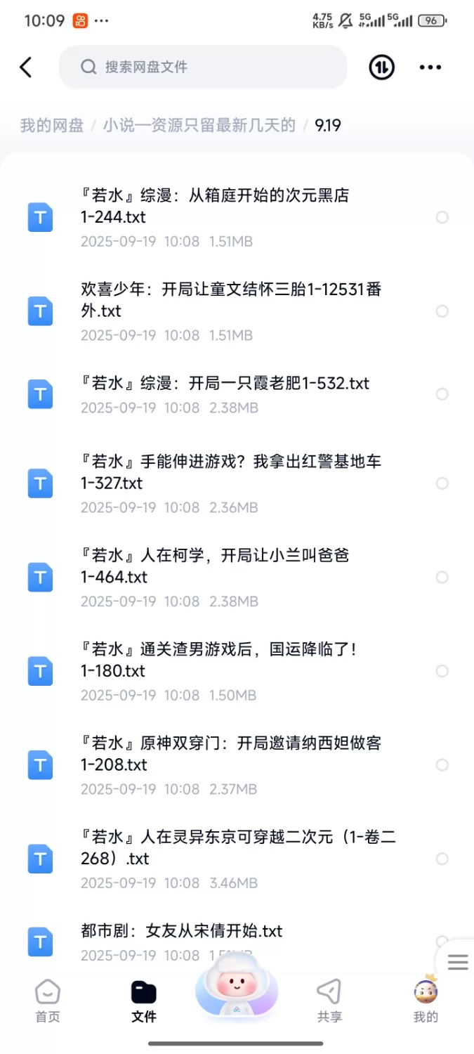 合集 飞卢刺猬猫菠萝包起点次元姬等网站小说合集9.19分享【+100k】