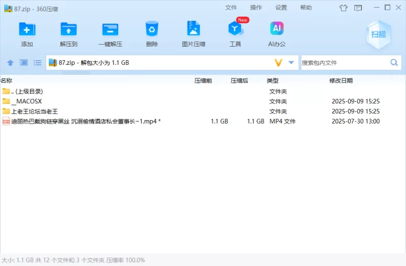其他 「AI换脸」迪丽热巴 戴狗链穿黑丝 沉溺偷情酒店私会董事长【1V+1.05G】