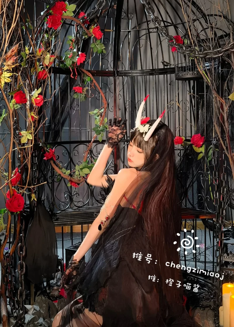 国产coser 畐利姬〃橙子喵酱穹妹旗袍 & 穹妹体操服 人鱼  甘雨 麻衣cos【388p+140m】