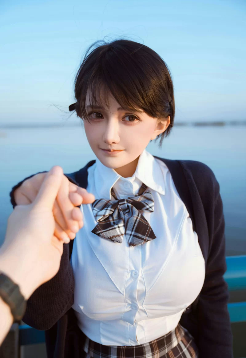国产模特 古阿扎 NO.016 春日短发 [17P-96MB]【17P+96MB】