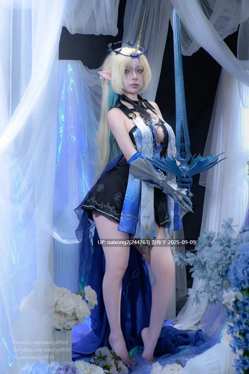 国产coser Umeko J - 芙洛德莉丝《雾海归途》4K【1+2.84G】