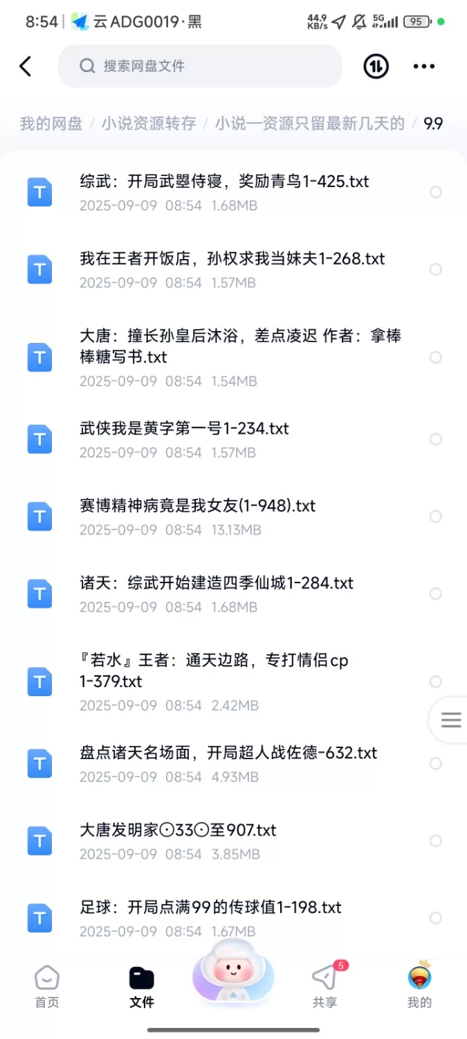 合集 飞卢刺猬猫菠萝包起点次元姬等网站小说合集9.9分享【+210m】