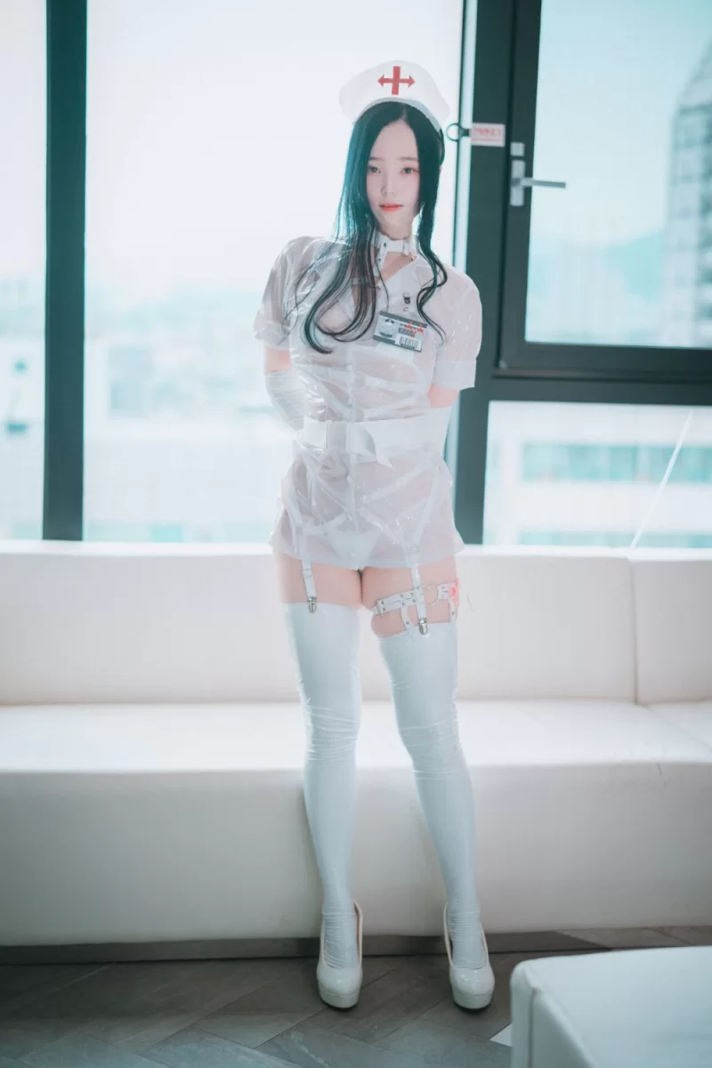 日韩coser DJAWA Photo  Bambi (밤비) Nurse Nation (White ver) [82P 874MB]【82P+874M】
