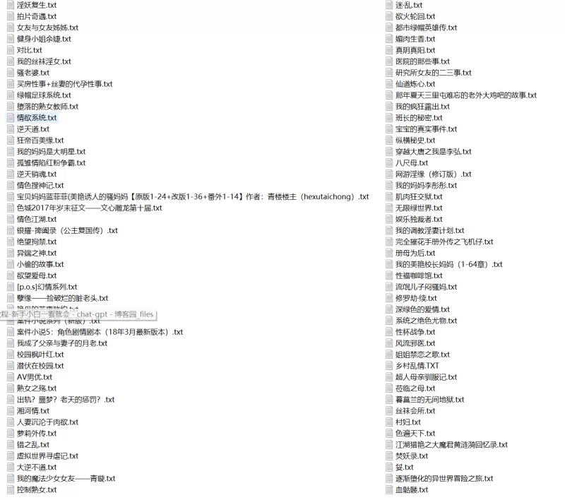 合集 2500本超多经典色情小说全种类大合集【+1G】