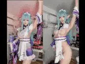国产coser 九言 - 梦见月瑞希《原神》4K [30P+6V][812M]【1+812m】