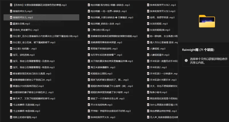 合集类 Rainnight雨 绝版收藏 71部【71部+2.4G】