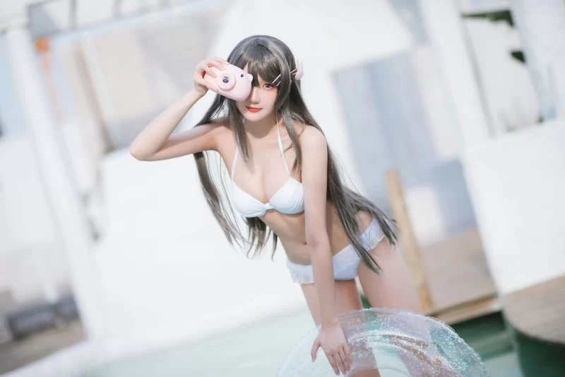 国产模特 瓜希酱 NO.093 樱岛麻衣泳装 [28P-106MB]【28P+106MB】