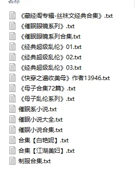 合集 各种小说收藏合辑几百本精品【+1.5g】