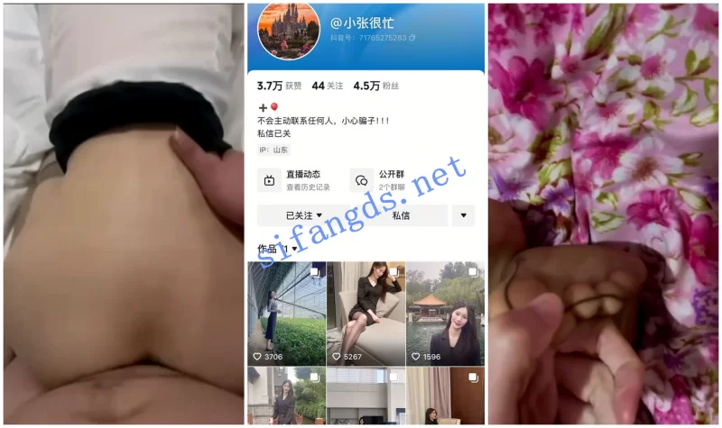 美女御姐 [抖音福利]丝袜御姐[欧尼/小张很忙]肛塞性爱XO无内自X【7v+1.64G】