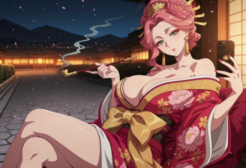 动漫 Meowu laha _ - 玉葉 - 花魁 ︱ Gyokuyou - Oiran _ (Patreon) [AI Generated]【84p+354mb】