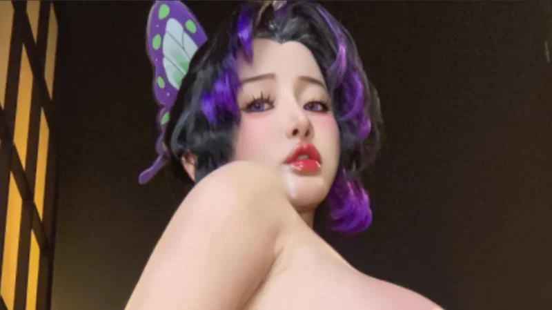 Cosplay [COSPLAY/带视频] Tiny Asa アサ (tiny.asababy)-鬼灭之刃蝴蝶忍【1V28P+700M】