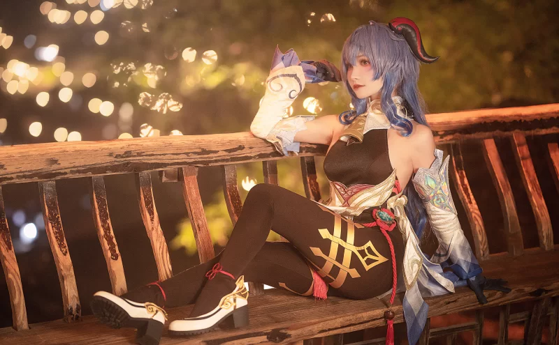 国产coser 一千只猫薄禾 - 原神 甘雨【16P+38M】