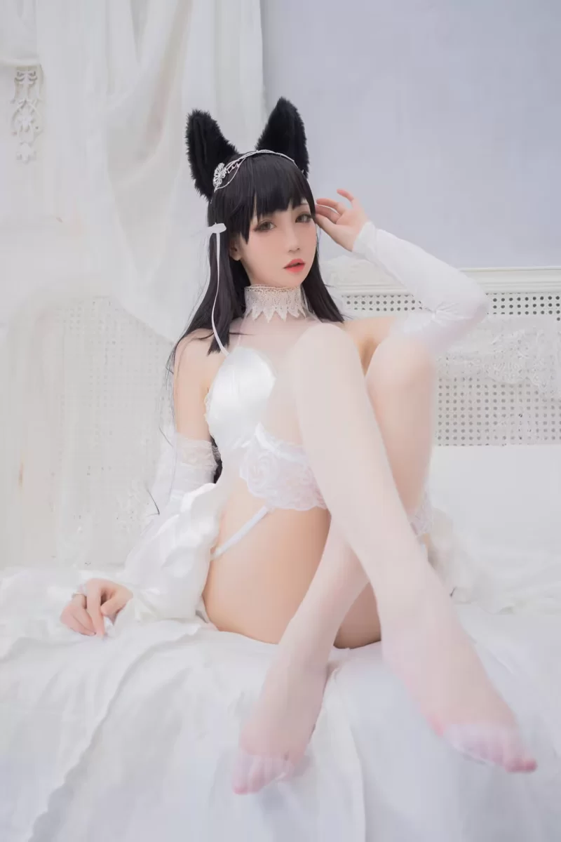 国产coser 焖焖碳 - 碧蓝航线 爱宕花嫁【20P+212M】