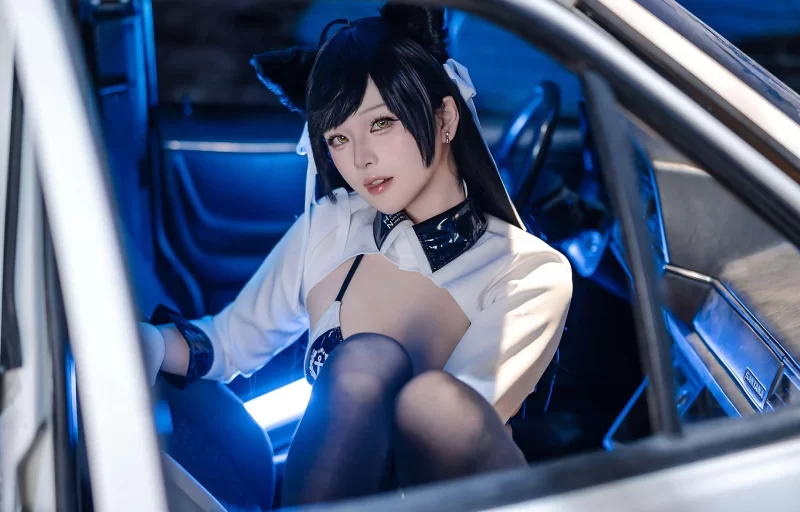 Cosplay 屿鱼 Vol.038 碧蓝航线 爱宕赛车服[114P-142M][百度网盘]【114P+142M】