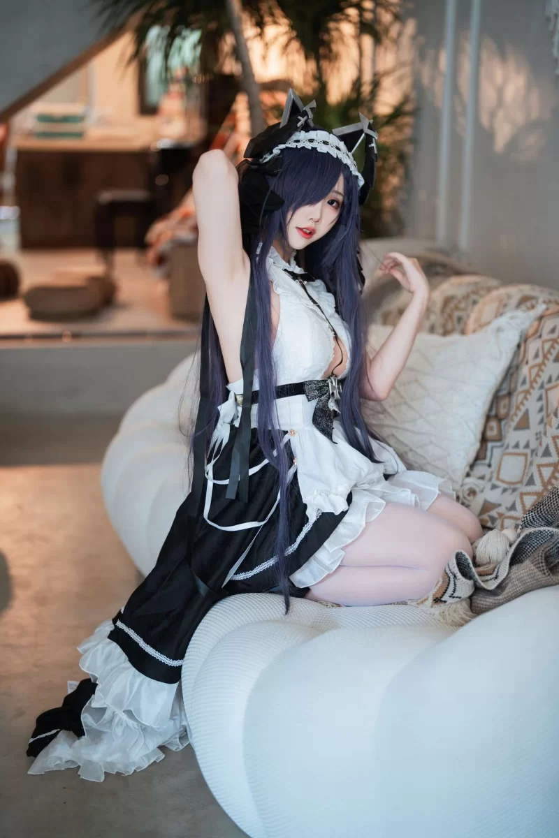 Cosplay 面饼仙儿 Vol.143 碧蓝航线 奥古斯特 女仆 [44P-572M][百度网盘]【44P+572M】