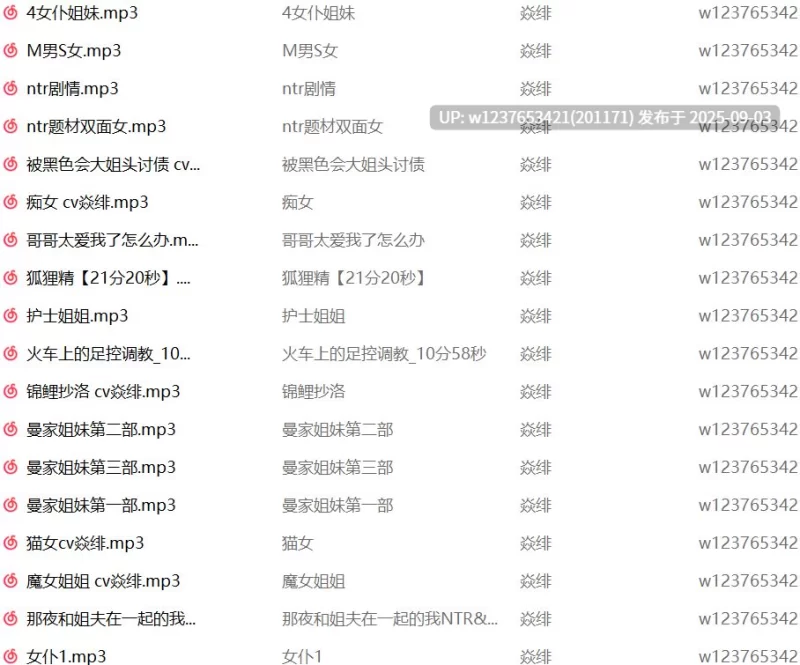 ASMR 焱绯音声中文音声合集[2.94G]【1+2.94G】