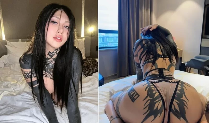 国产模特 极品混血纹身主播[高乔尤美]超大尺度私拍套图 第二弹【195P+780M】
