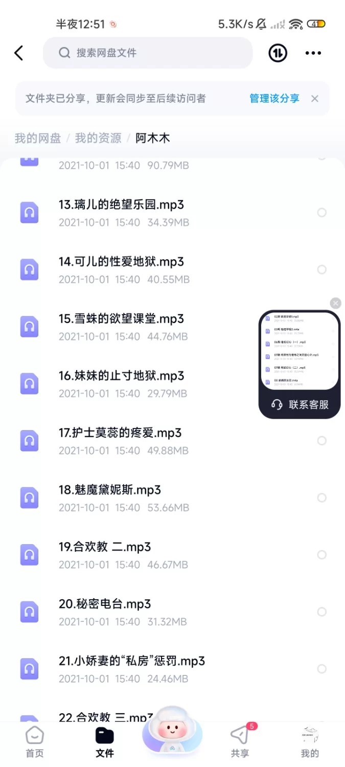 ASMR 阿木木之前的ASMR音频【30+1.52G】