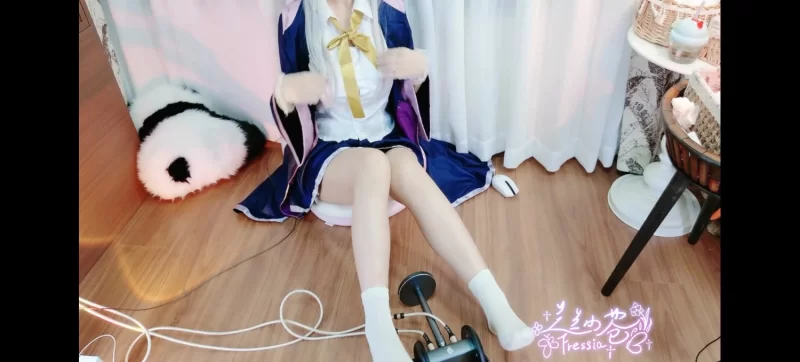 ASMR [兰兰小苍Freesia] 舰长asmr [伊蕾娜]清纯小白袜足音【1+540M】