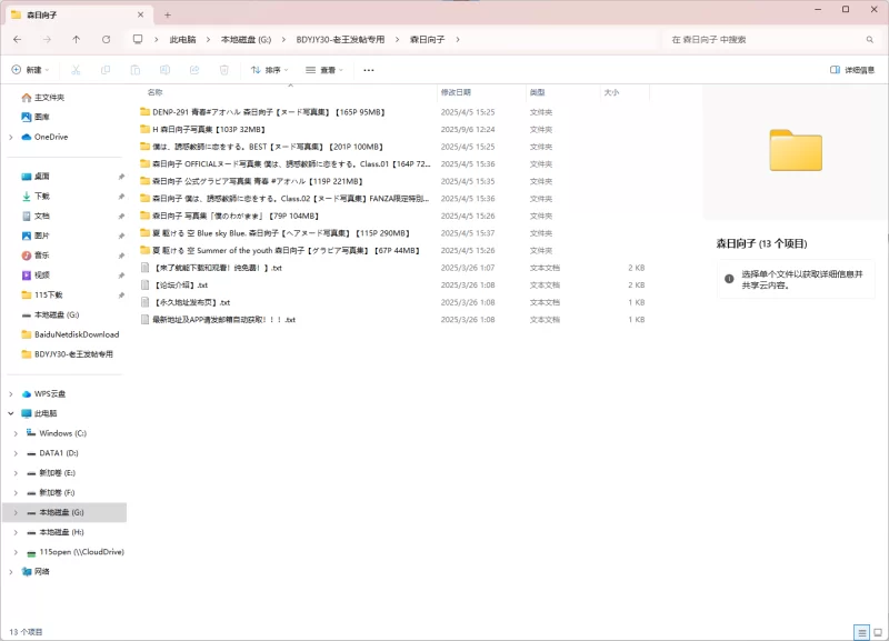 超大合集 森日向子写真合集【1100p+900m】