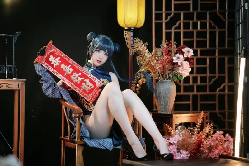 国产coser 宮本桜 宫本樱樱饼 - 蔚蓝档案 龙华妃咲【42P+124M】
