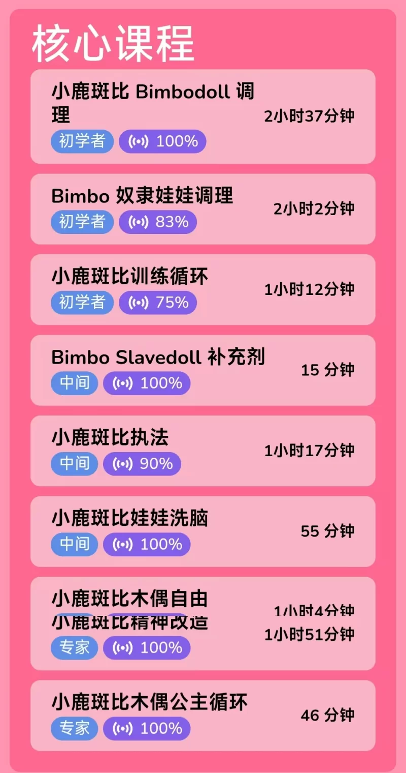 ASMR banbi雌堕催眠英文全系列【11+1g】