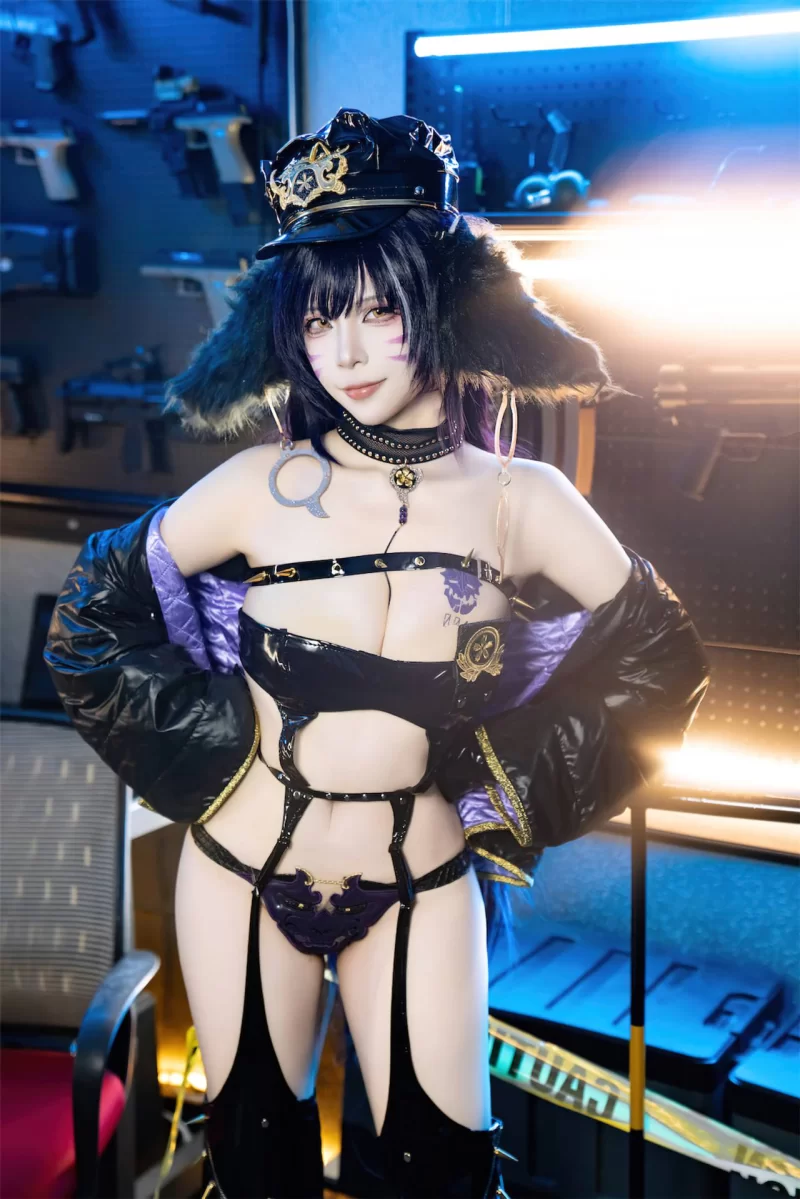 国产coser 二佐Nisa - 碧蓝航线 武藏 女警【25P+191M】